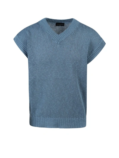 Shop Roberto Collina Vest In Blue