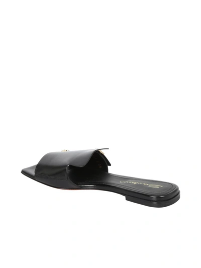 Shop Santoni Sandals In Black
