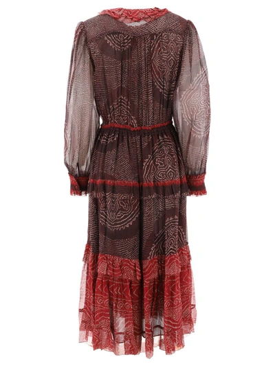 Shop Ulla Johnson "reina" Dress In Bordeaux