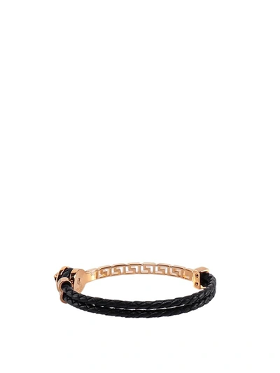 Shop Versace Bracelet In Black