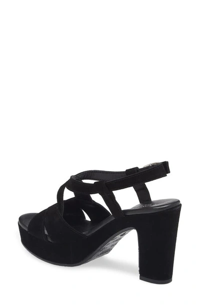 Shop Cordani Tahlia Strappy Platform Sandal In Crosta Nero