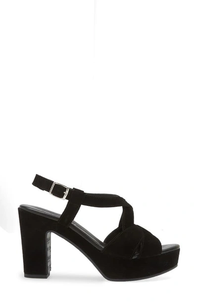 Shop Cordani Tahlia Strappy Platform Sandal In Crosta Nero