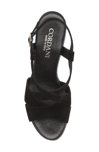 Shop Cordani Tahlia Strappy Platform Sandal In Crosta Nero
