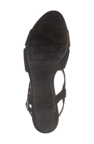 Cordani Tahlia Strappy Platform Sandal In Crosta Nero