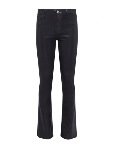 Shop L Agence Ruth Coated Straight-leg Jean In Greystone Coated