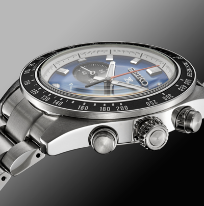 Pre-owned Seiko Ssc931 Speedtimer Watch Light Blue Dial Solar Chronograph 100 Meter