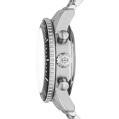 Pre-owned Zodiac Sea-chron 42mm Black-white Automatic Men's Watch Zo3604