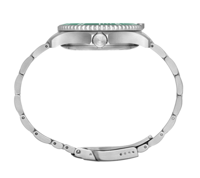 Pre-owned Luminox Xs.0937 Green Ceramic Day Date Stainless Steel 42 Mm Auto Men's Watch