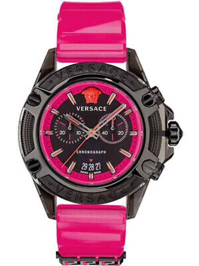 Pre-owned Versace Vez700221 Active Chronograph Unisex 45mm 3atm