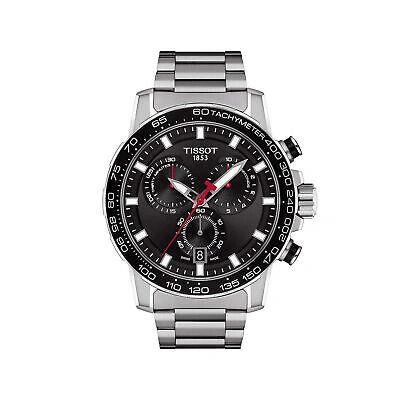 Pre-owned Tissot Mens Supersport Chrono Stainless Steel Casual Watch Grey