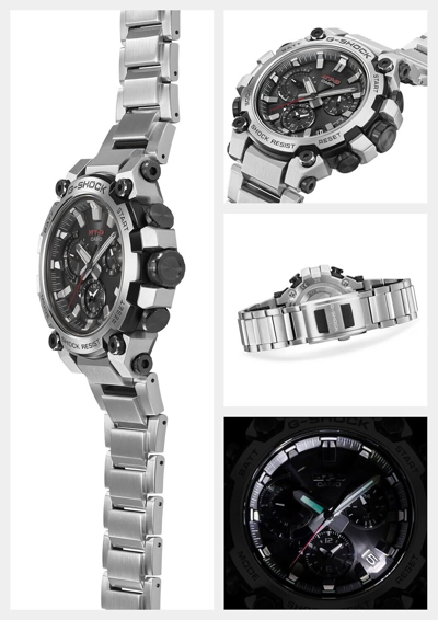 Pre-owned Casio G-shock Mtg-b3000d-1ajf Silver Bluetooth Solar Men's Watch In Box