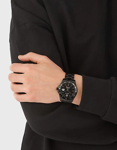 Pre-owned Philipp Plein Black Mens Analogue Watch Gmt-i Challenger Pwyba0923
