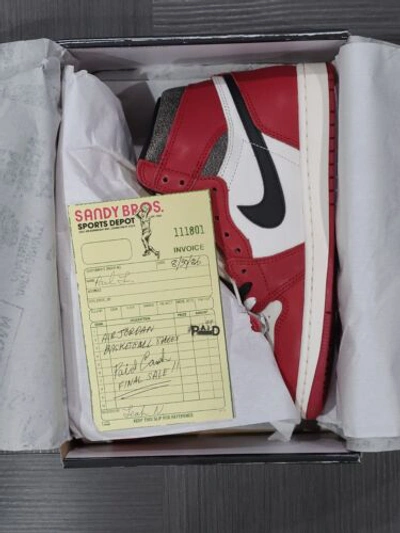 Pre-owned Jordan Size 5.5y - Air  1 Retro High Og Chicago Lost And Found Gs Fd1437-612 In Red