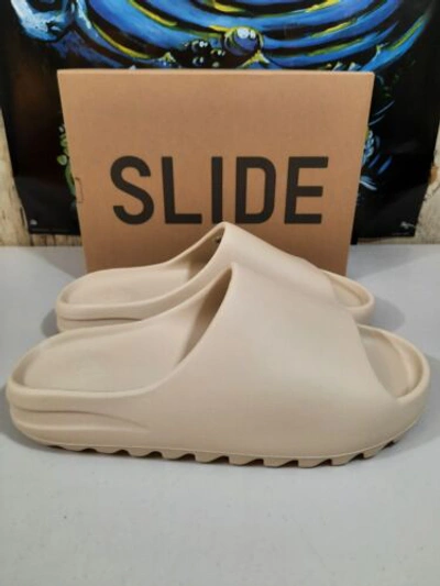 Pre-owned Adidas Originals 2022 Adidas Yeezy Slides Bone Size 14 In White