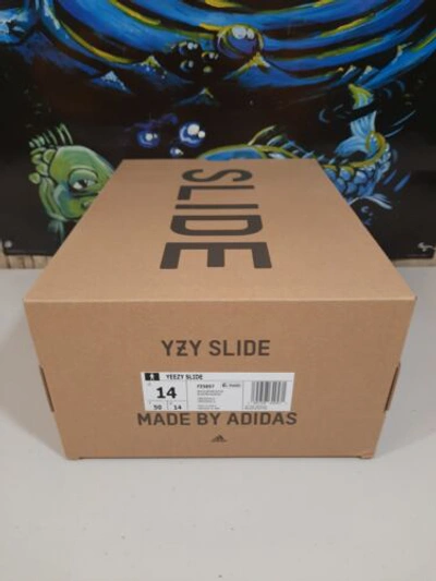 Pre-owned Adidas Originals 2022 Adidas Yeezy Slides Bone Size 14 In White