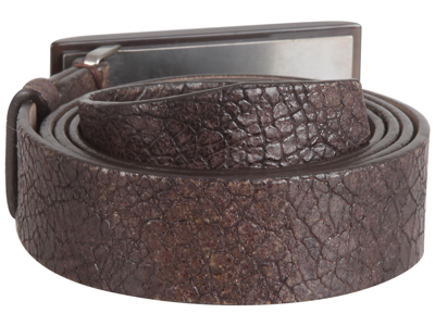 Pre-owned Brunello Cucinelli Women's Crocodile Leather Belt Size M Italy 42 Us 6" Gb 10 In Brown