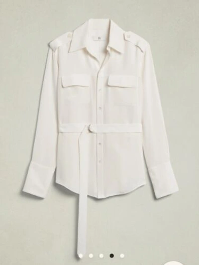 BANANA REPUBLIC Pre-owned Br X Peter Do Utility Shirt Cream White Size Medium 838088