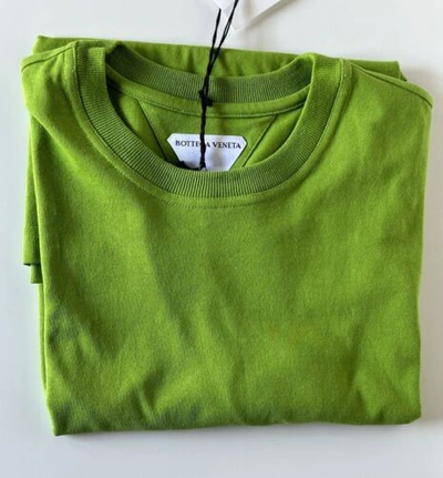 Pre-owned Bottega Veneta $500  Sunrise Light Cotton Men's T-shirt Green L Italy 649055