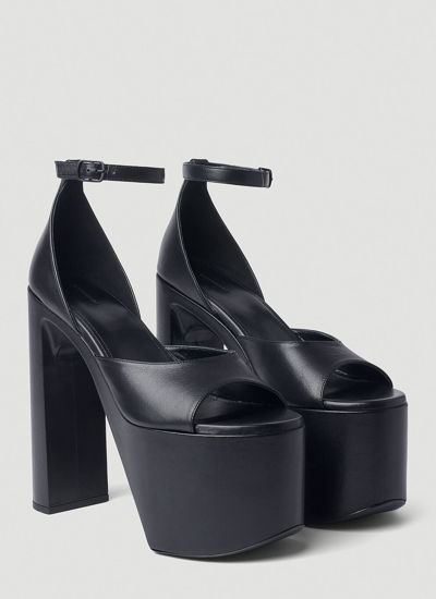 Shop Balenciaga Women Camden Platform Heeled Sandals In Black