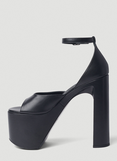 Shop Balenciaga Women Camden Platform Heeled Sandals In Black