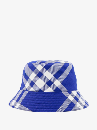 Shop Burberry Man Cloche Man Blue Hats