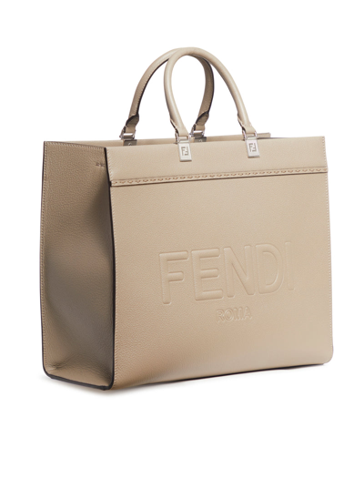 Shop Fendi Women  Sunshine Medium In Cream