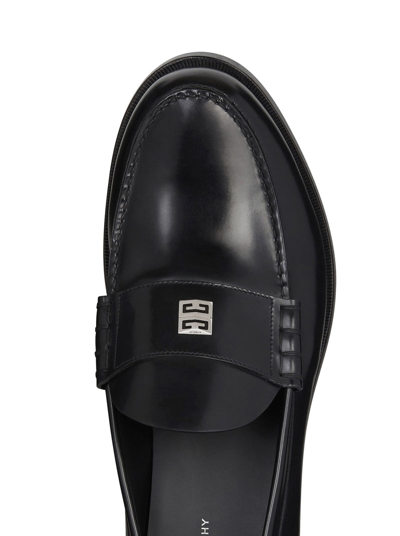 Shop Givenchy Men Mr G Leather Loafers In Black