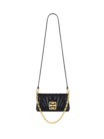 Shop Givenchy Women 4g Soft Micro Bag In Quilted Leather In Black