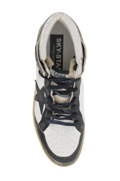 Shop Golden Goose Sky-star Hi-top Sneakers Men In Multicolor