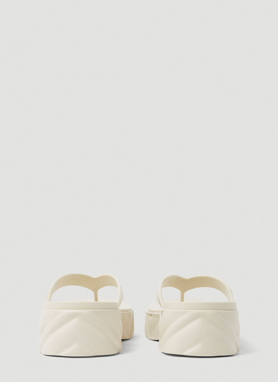 Shop Gucci Women Thong Platform Sandals In White