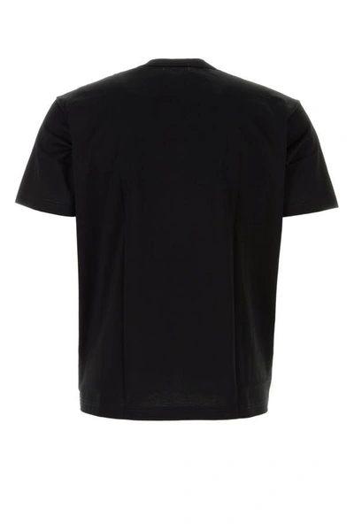 Shop Junya Watanabe Man Black Cotton T-shirt