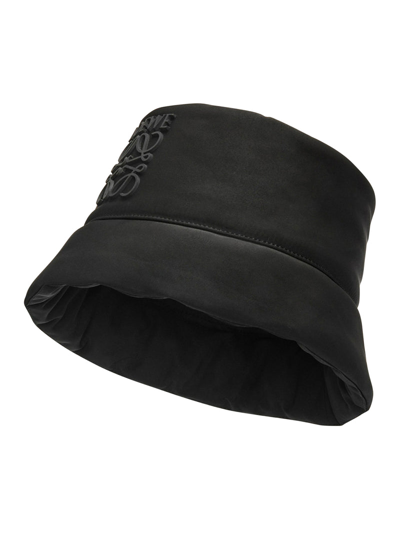 Shop Loewe Women Bucket Hat Puffer In Black
