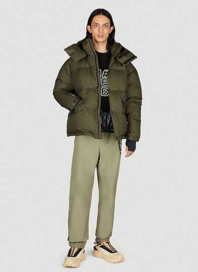 Shop Moncler Grenoble Men Coraia Hooded Puffer Jacket In Green