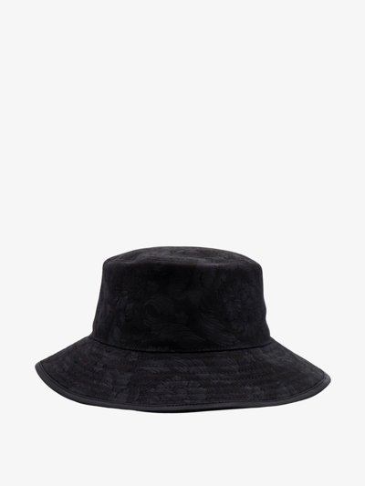 Shop Versace Man Cloche Man Black Hats