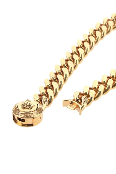 Shop Versace Man Gold Metal Necklace