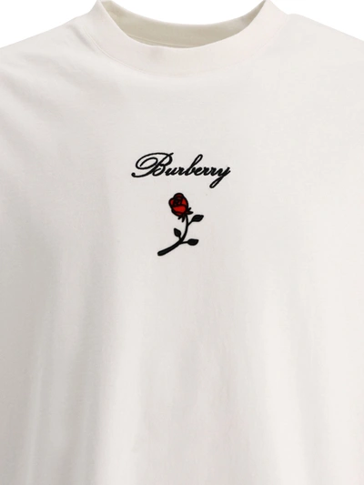 Shop Burberry Logo Rose T Shirt