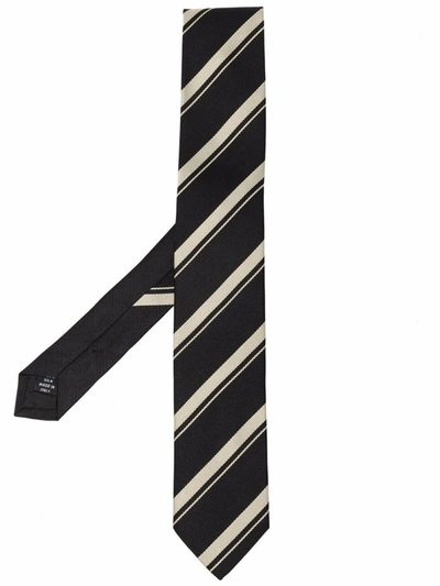 Shop Dries Van Noten Tie In Black