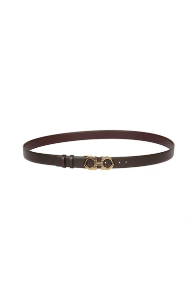 Shop Ferragamo Belts Dark Brown