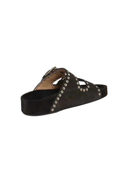 Shop Isabel Marant Marant Sandals In Faded Black
