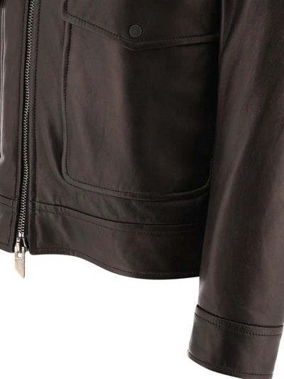 Shop Salvatore Santoro Leather Biker Jacket