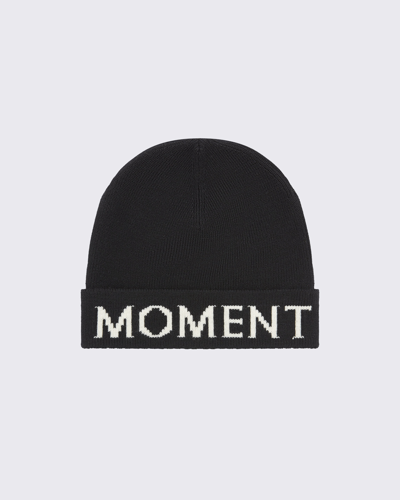 Shop Perfect Moment Pm Merino Wool Beanie Onesize In Black