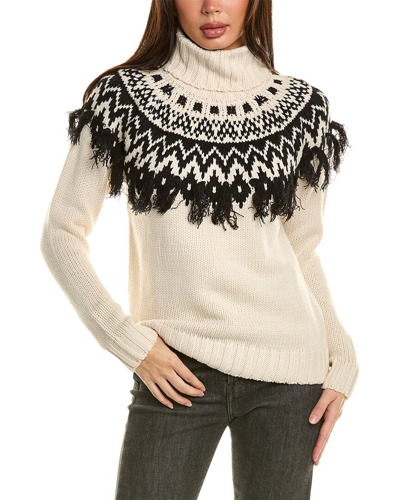 Shop Lovestitch Turtleneck Sweater In White