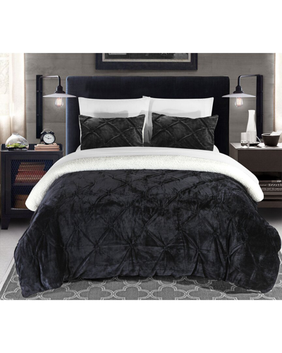 Shop Chic Home Design Adele 7pc Comforter Set In Black