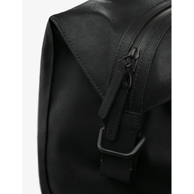 Horizn Studios Black Sofo Weekender M Waxed Recycled Coated Cotton-canvas Holdall