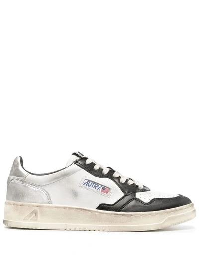Shop Autry Sup Vint Low Man Sneakers Shoes In White