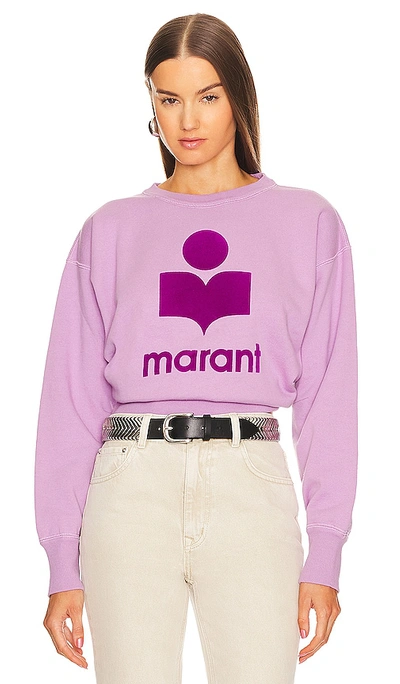 Shop Isabel Marant Étoile Mobyli Sweatshirt In Lilac & Purple