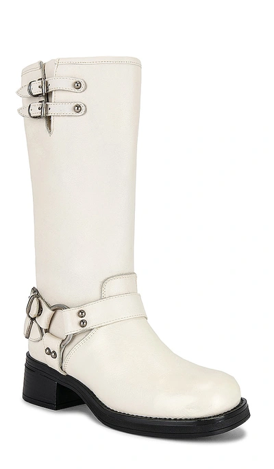 Shop Steve Madden Astor Boot In Bone Leather