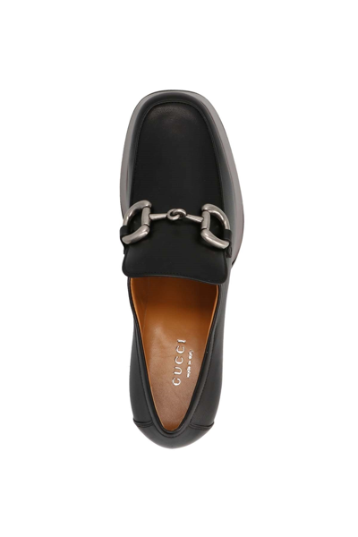 Shop Gucci Women 'morsetto' Loafers In Black