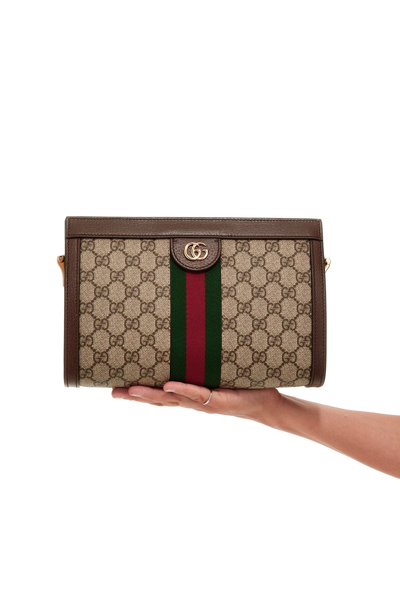 Shop Gucci Women 'ophidia Gg' Small Shoulder Bag In Multicolor