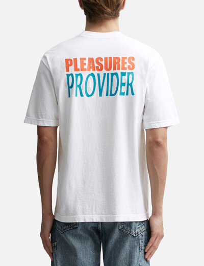 Shop Pleasures Nerd Provider T-shirt In White
